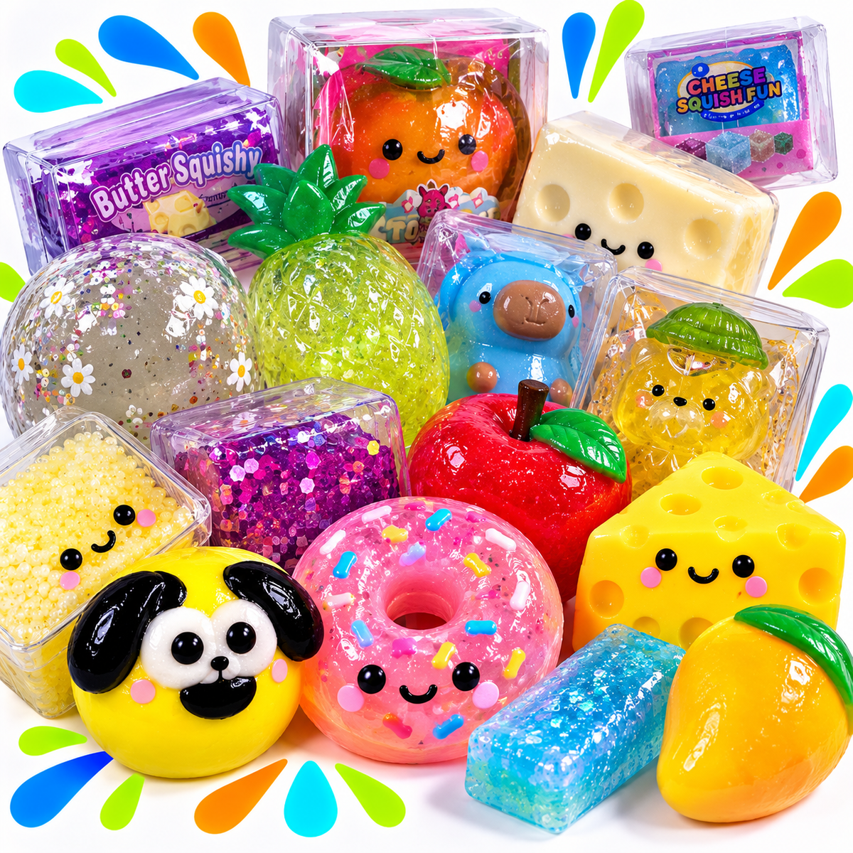 Wax, Jelly, Slush, Sand & Slime Squishies